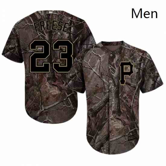 Mens Majestic Pittsburgh Pirates 23 David Freese Authentic Camo Realtree Collection Flex Base MLB Jersey